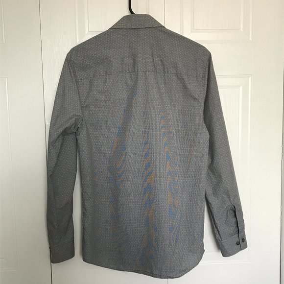 Unlisted kenneth Cole Grey & White Dress Shirt - Picture 2 of 8